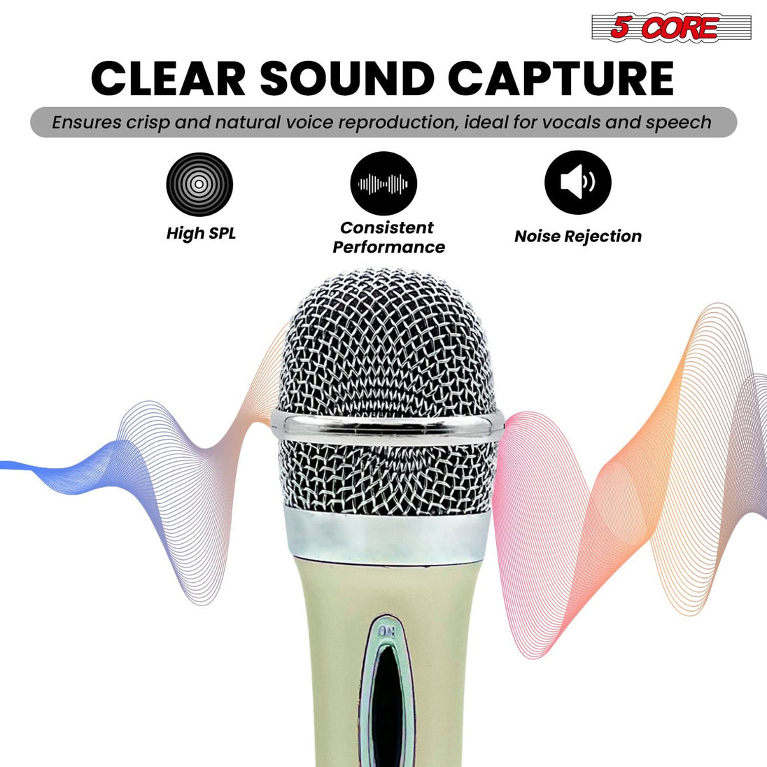 Clear audio XLR microphone for professional-grade sound