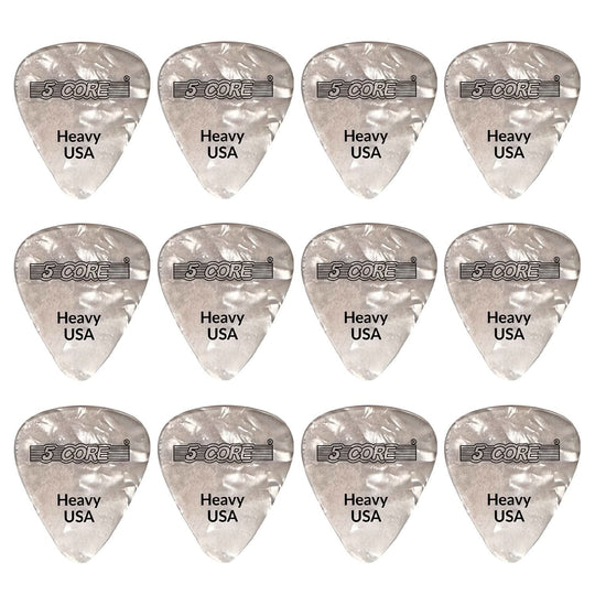 5Core 0.96mm heavy gauge guitar picks for acoustic and electric guitars