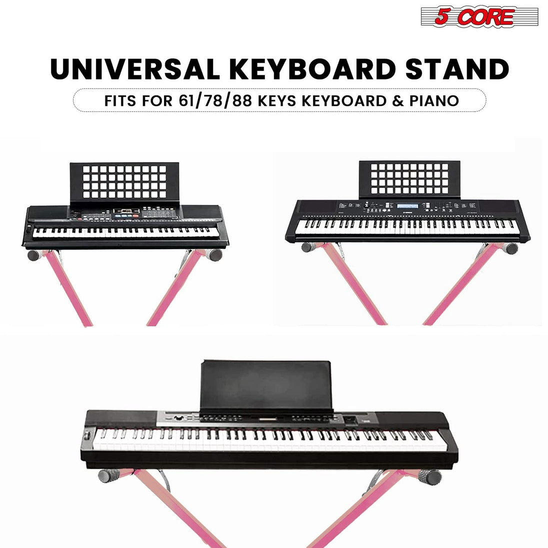 Professional 5Core piano stand and seat combo for musicians