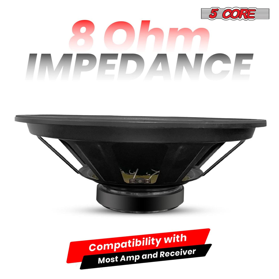 5Core high-performance subwoofer speaker 15 inch, ideal for DJs and sound pros