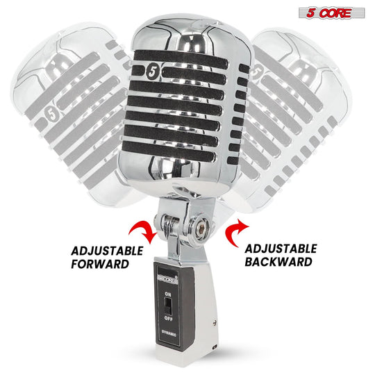 5Core XLR dynamic microphone with bold classic aesthetics