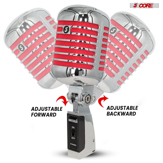 Professional retro mic by 5Core with XLR connector for studio use