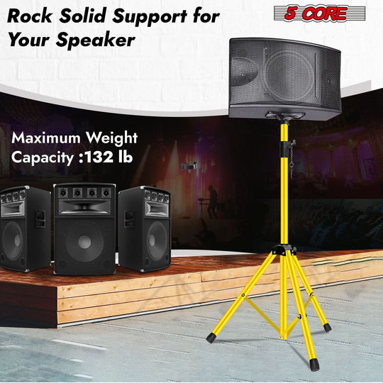 5Core adjustable tripod speaker stand perfect for events and stage setups