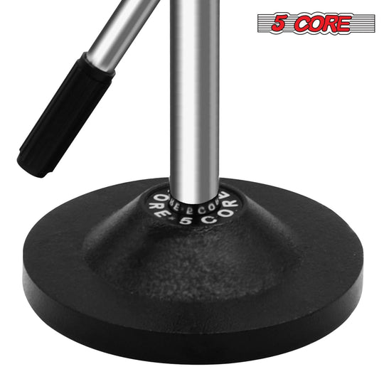 5Core round base tabletop microphone stand with universal desk mount