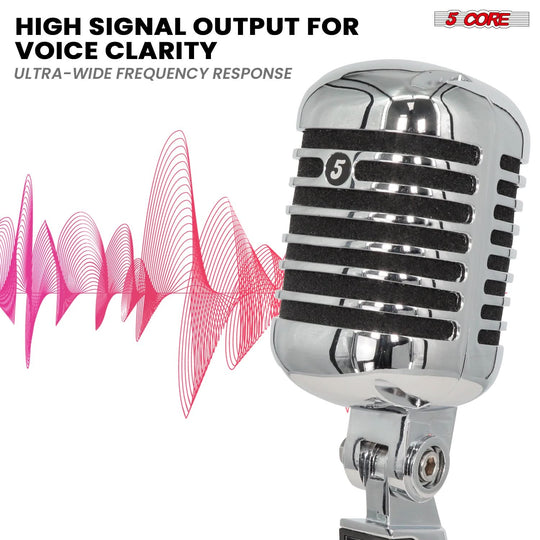 5Core classic microphone for vocals, podcasts, and live performances