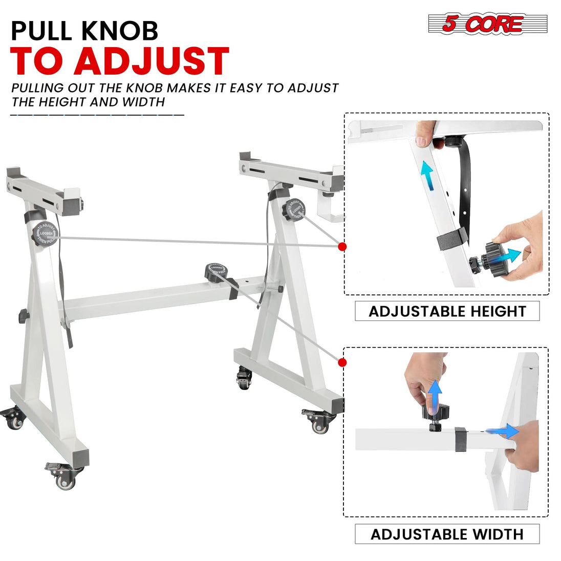 Z Style Adjustable Keyboard Stand with Cushioned Piano Bench
