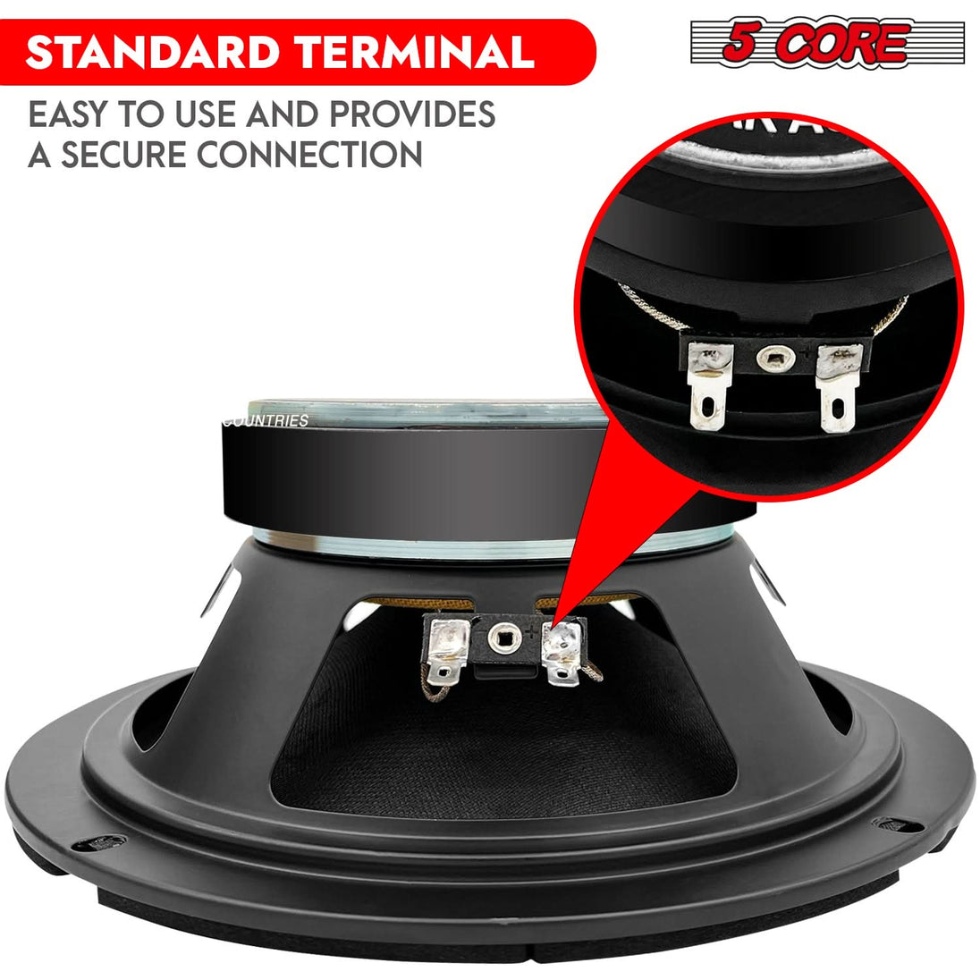 Reliable 8 inch subwoofer with 580W peak power and strong midrange projection