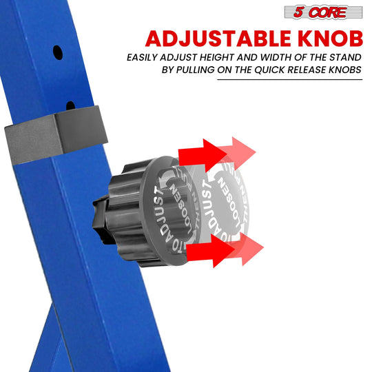 5Core Z style piano holder blue with sturdy adjustable design