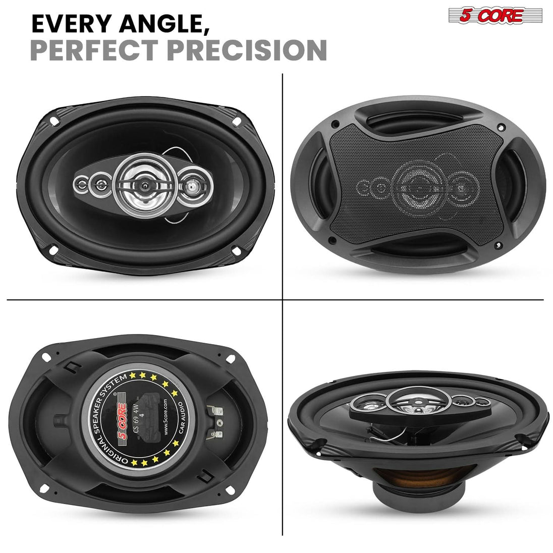 Universal 5Core car audio speaker compatible with most vehicle models