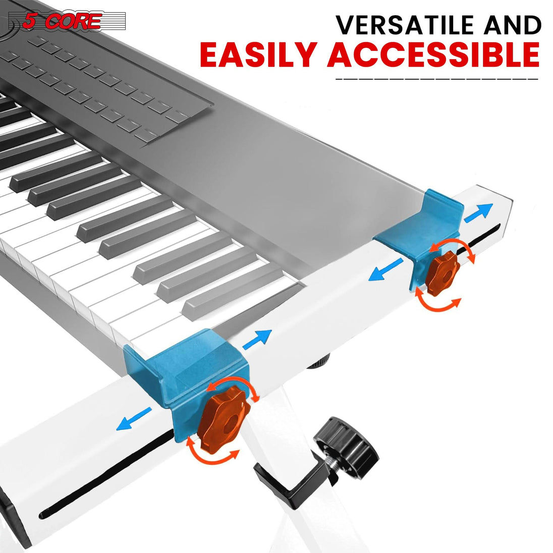 Adjustable Z Style Keyboard Stand with Portable Piano Bench