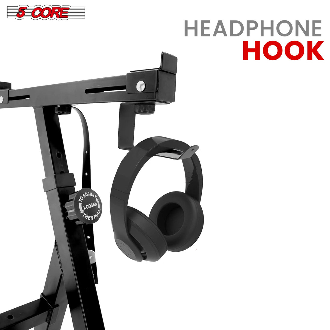 Black Z Style Keyboard Stand Adjustable with Soft Bench Seat