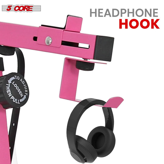 Z style pink keyboard piano stand height adjustable by 5Core