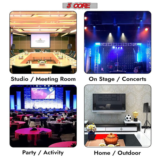 Compact design suitable for small venues and home studios