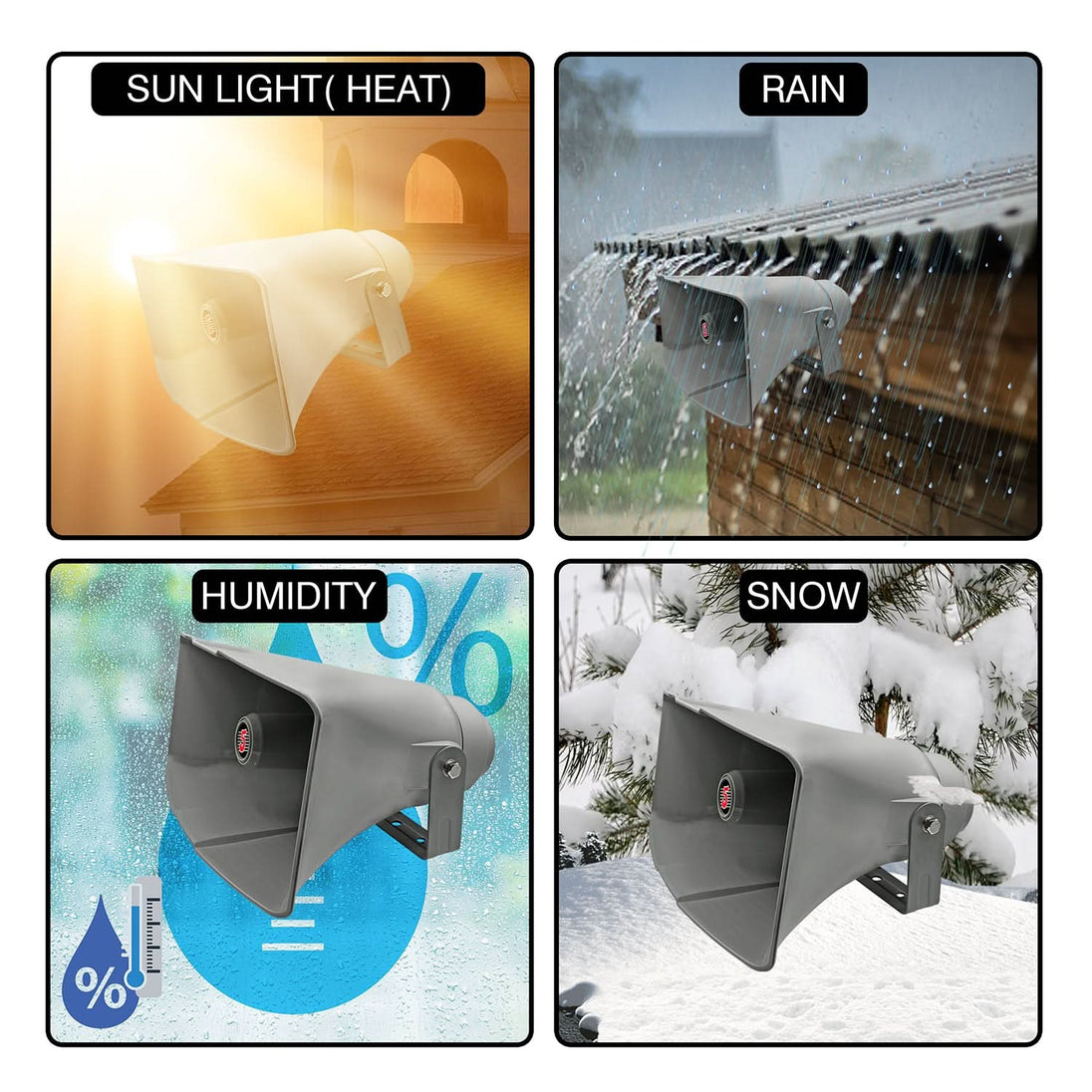 5Core outdoor 8x16" megaphone driver loudspeaker, 40W RMS PA horn speaker