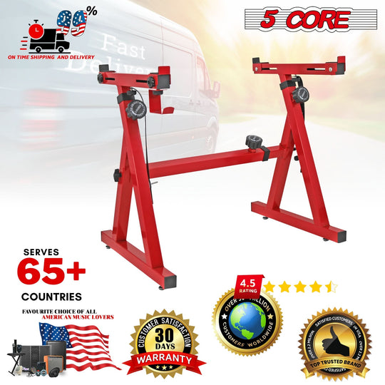 Red Z Style Sturdy Adjustable Piano Riser Keyboard Stand