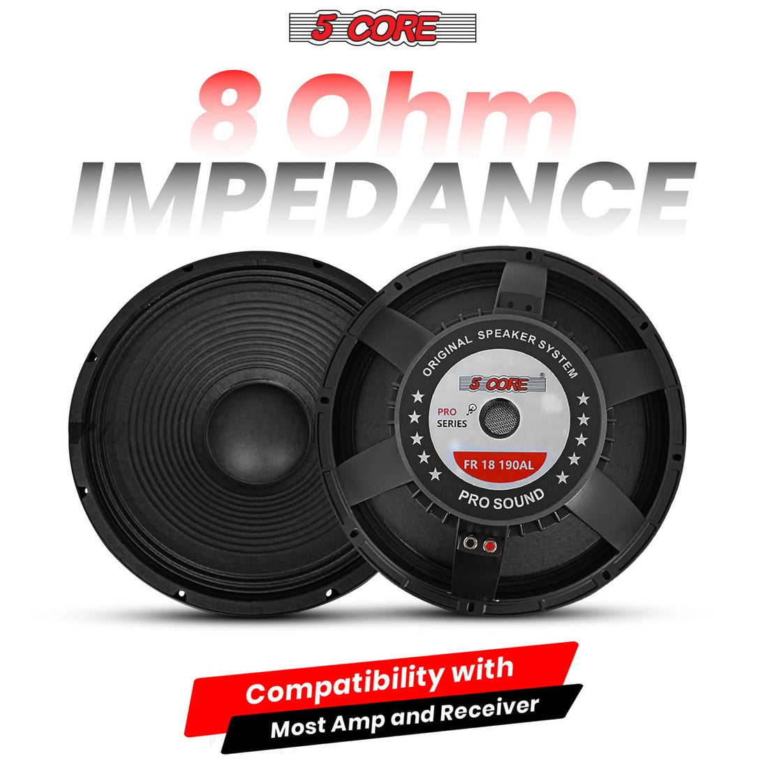 Professional replacement sub woofer for PA and DJ setups
