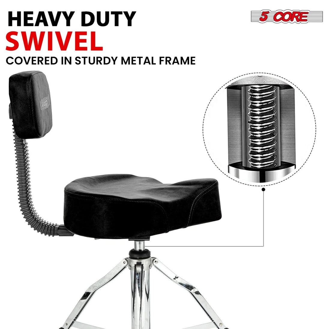 Throne chair featuring an upgraded built-in screw rod for better durability and stability.