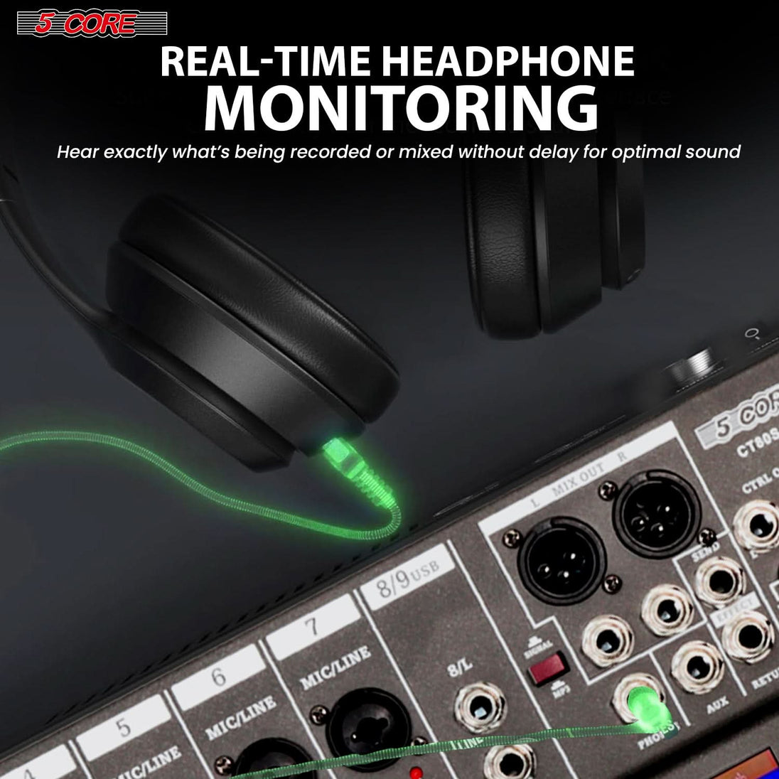 Versatile 8 channel sound board for live and studio use