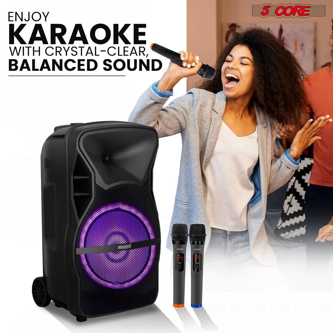Portable speaker with microphone from a trusted brand for reliable and high-quality audio performance