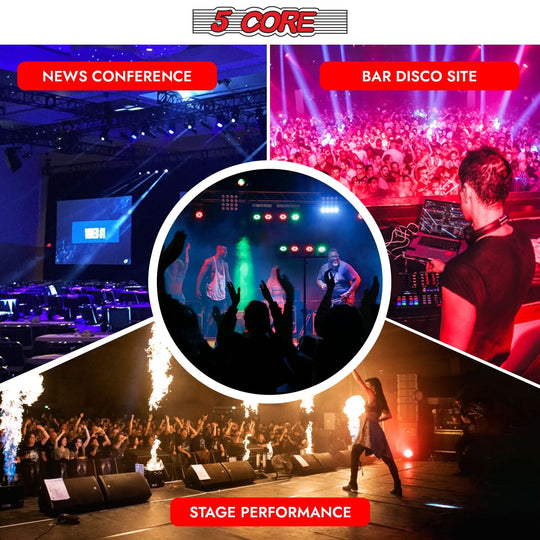 5Core light stand system built for heavy-duty stage and event use