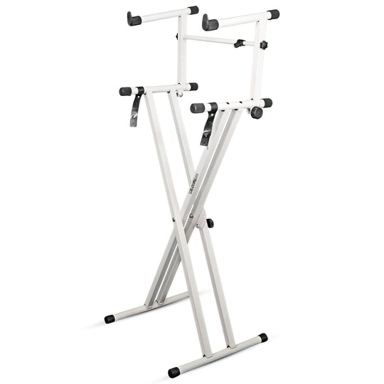 5Core keyboard riser holder with adjustable double X frame