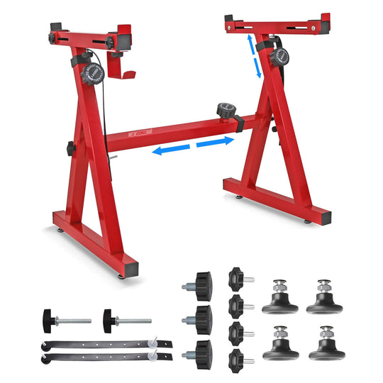 5Core red Z style keyboard stand heavy duty and height adjustable