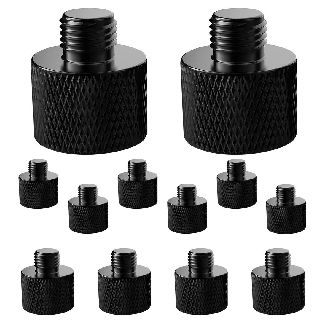 5Core mic stand adapter, 12 pieces, 5/8" female to 3/8" male screw thread conversion connector