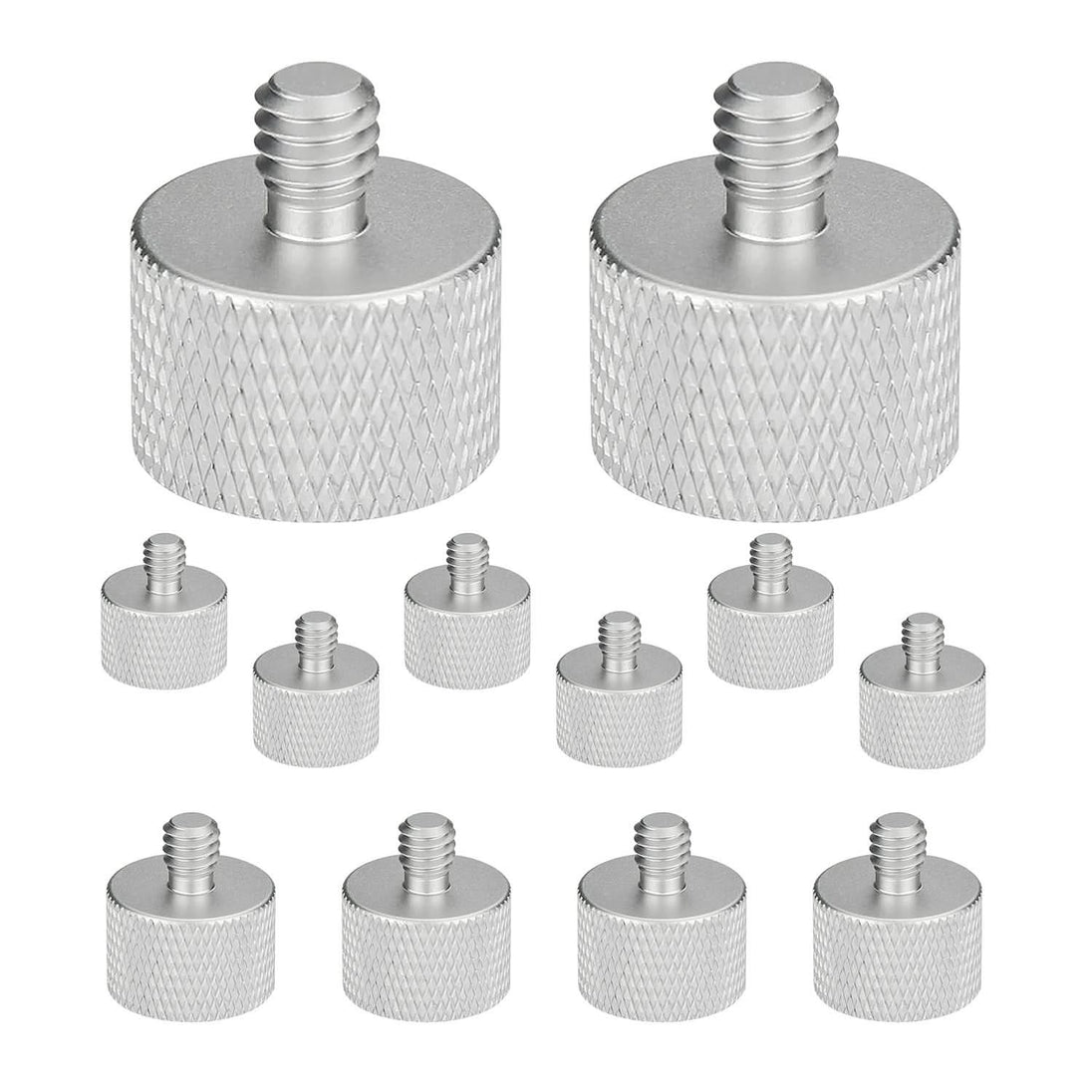 5Core mic stand adapter, 12 pieces, 3/8" male to 5/8" female screw thread conversion connector