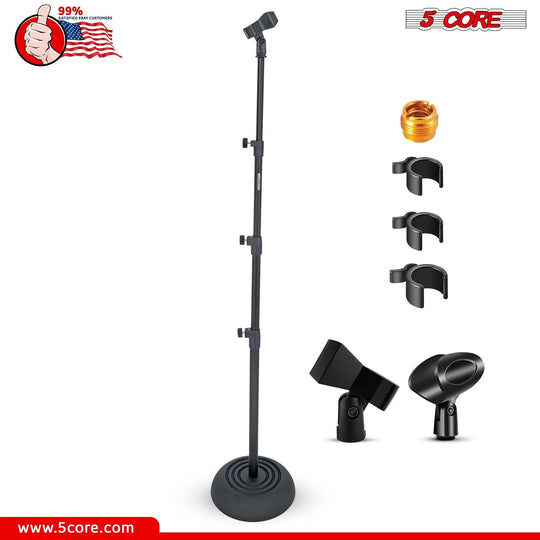 Durable microphone support stand for studio and live use