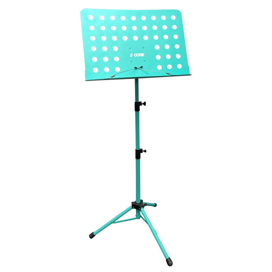 5Core music stand for sheet music, portable tripod adjustable folding note holder