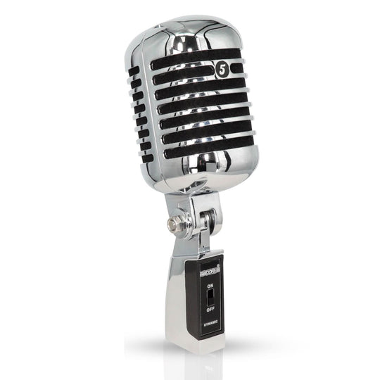 5Core vintage microphone with classic retro style and XLR connection