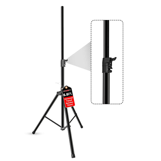 5Core tall speaker stand tripod with air-assist lowering system