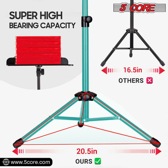 Portable tripod music stand