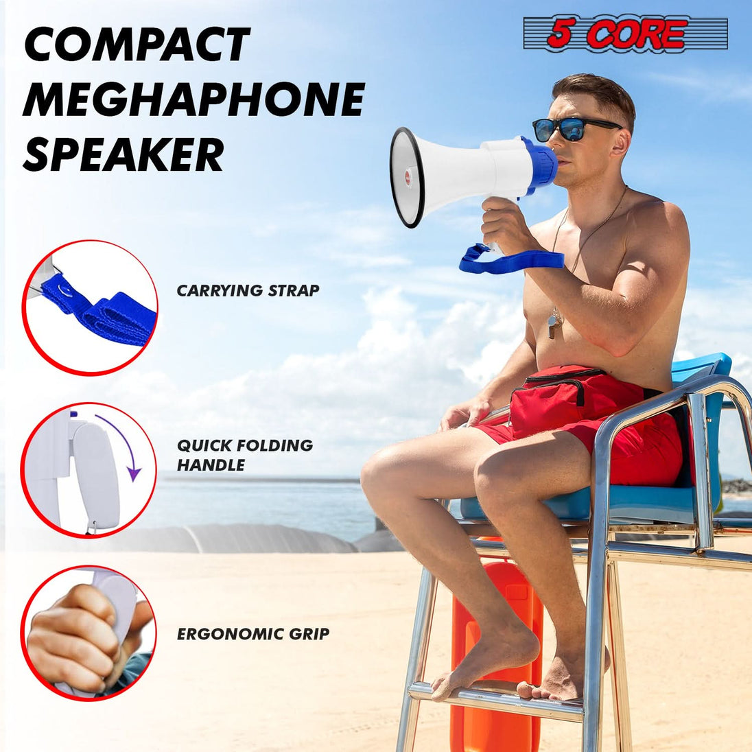 Packed with more power, this megaphone ensures your voice carries across longer distances with ease.