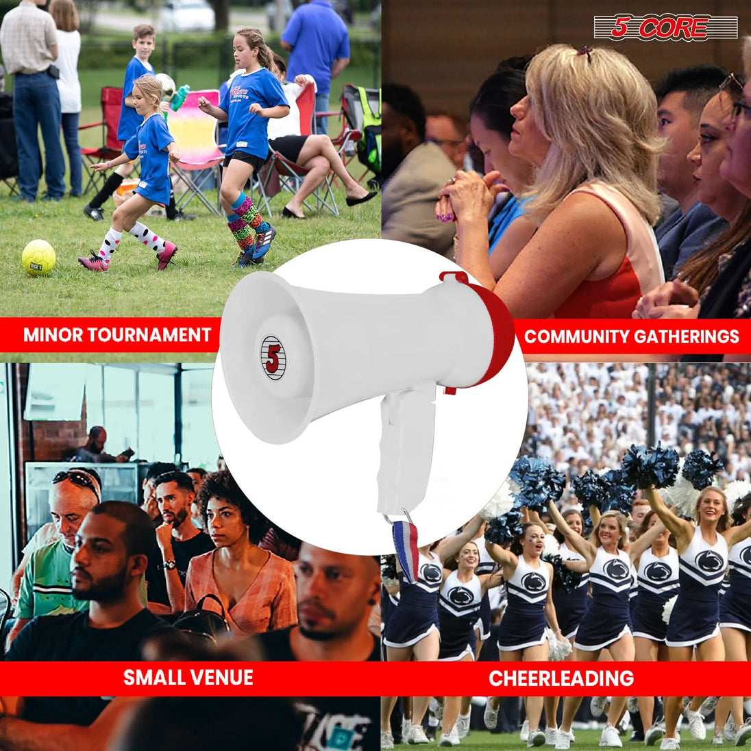 Bullhorn Speaker 15W Mini Battery Power Bull horn