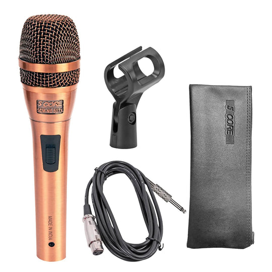 5Core XLR dynamic microphone delivers clear vocals for karaoke, studio, and stage use