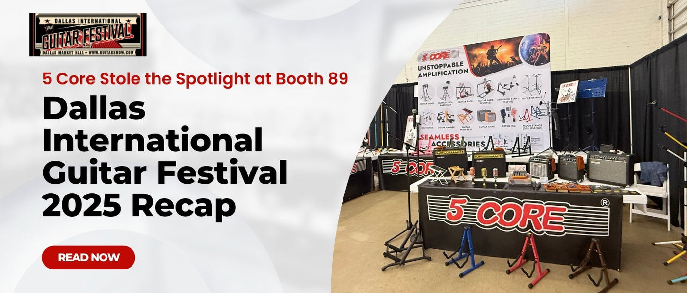 5 Core Stole the Spotlight at Booth 89 – Dallas International Guitar Festival 2025 Recap