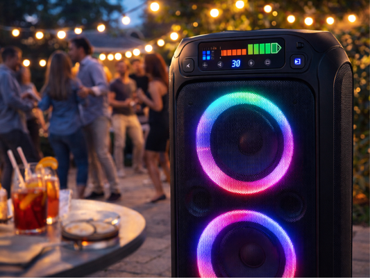Battery Life vs Volume Output in Party Speakers