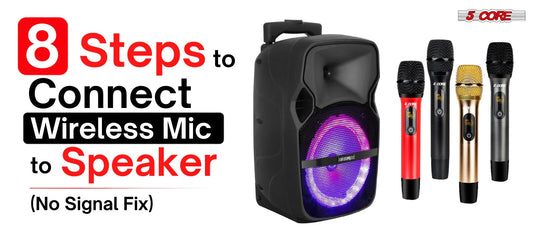 8 Steps to to Connect Wireless Mic to Speaker (No Signal Fix)
