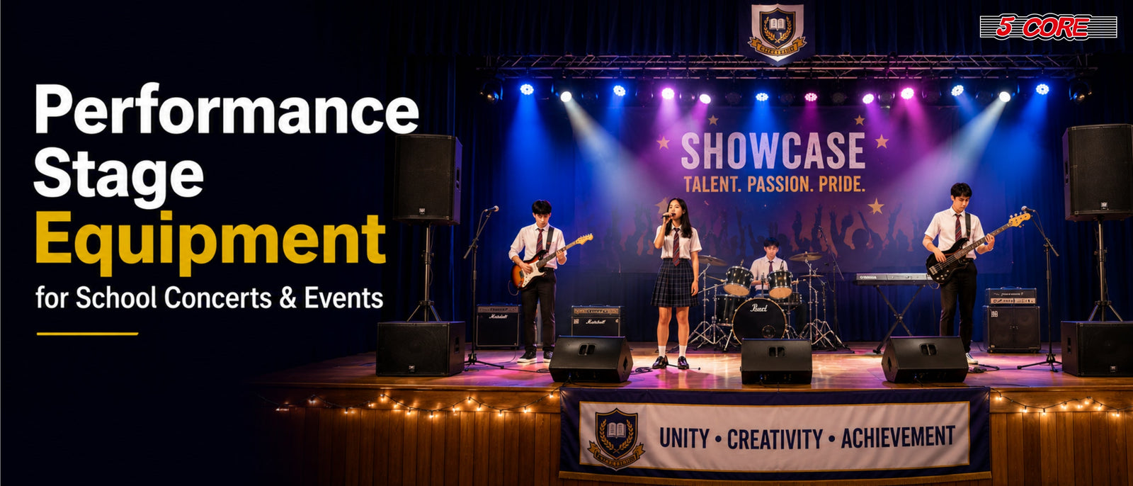 Performance Stage Equipment for School Concerts & Events
