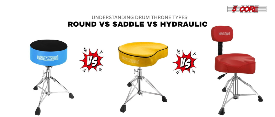 Understanding Drum Throne Types Round vs Saddle vs Hydraulic