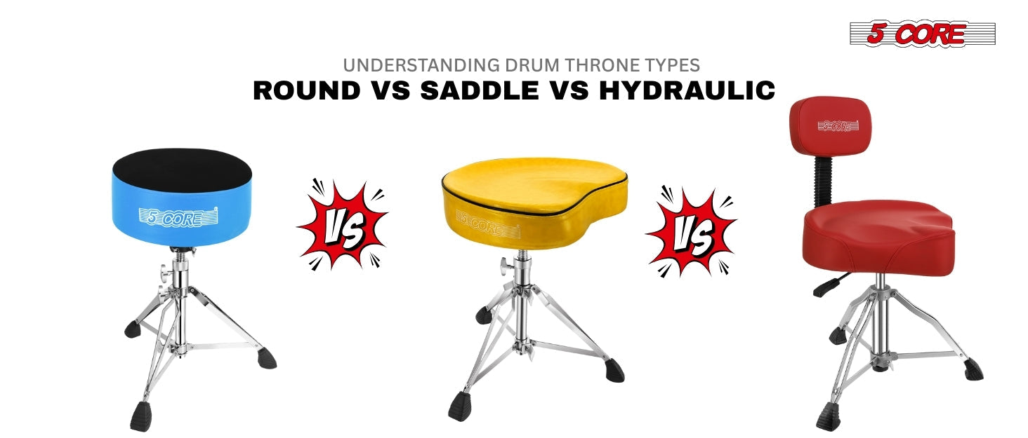 Understanding Drum Throne Types Round vs Saddle vs Hydraulic