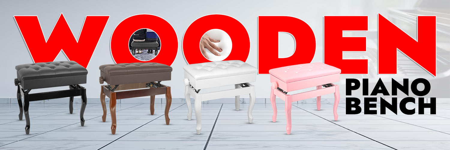 Wooden Piano Bench