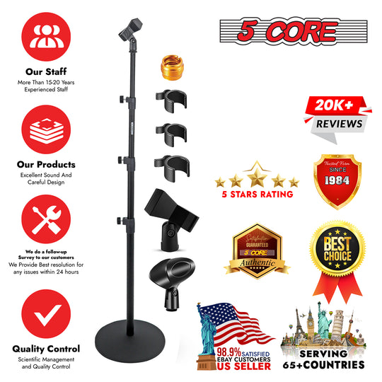 Floor mic stand designed for professional audio and recording setups