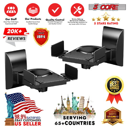 Supports various speaker sizes and weights