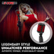 Gold retro-style microphone for studio and live use