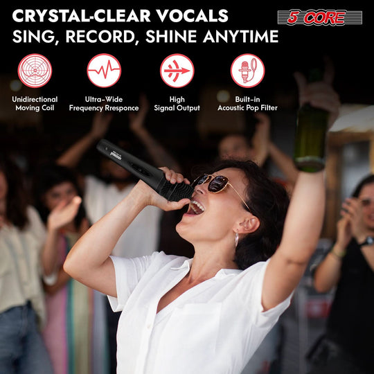 Professional mic offering crystal clear sound for live and studio use