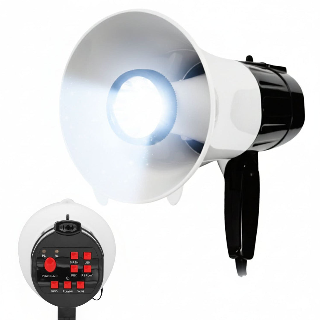 Bull Horn Mini Megaphone 5Core Megaphone Bullhorn Speaker 30W - Foto 7