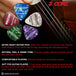 1.2mm green picks by 5Core with strong durable celluloid