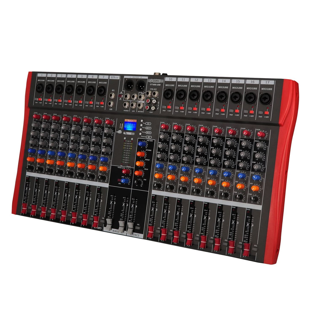 Core Audio Mixer 16 Channel DJ Equipment with Bluetooth USB